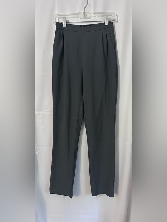Lulus Pants - Lulu's Charcoal Straight-Leg Tailored Trousers